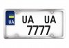 Сarlife Рамка під номер USA TYPE, нержавіюча сталь, хром, кріплення 4 отвори. CarLife NH450 (фото 1)