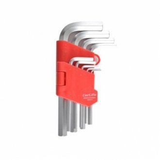 Набір ключів Г-подібних торцевих 9 шт., 1,5-10 мм, CR-V CarLife WR2114 (фото 1)