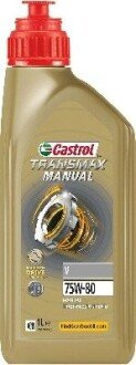 Олива трансміс. Castrol Transmax Manual V 75W-80 (Каністра 1л) 15F22A