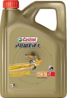 Моторна олива Power1 4T 15W-50 4 л CASTROL 15F589 (фото 1)