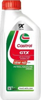 Моторное масло Castrol GTX A3/B3 15W-40 1 л 15F627