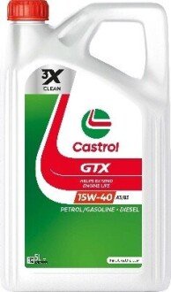 Моторна олива Castrol GTX A3/B3 15W-40 5 л 15F629