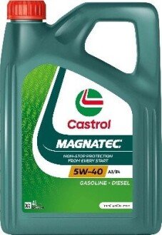 Олива моторна 5W-40 MAGNATEC API SN/CF, ACEA A3/B4, 4л, синт. CASTROL 15F64A (фото 1)