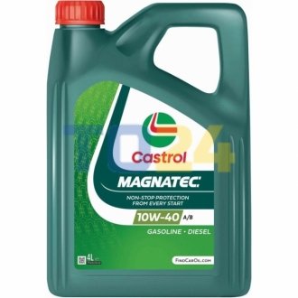 Моторное масло Magnatec A/B 10W-40 4 л CASTROL 15F7CE (фото 1)