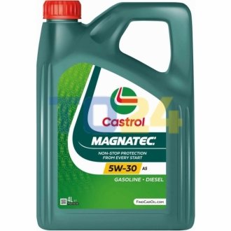 Масло ДВС 5W-30 Castrol MAGNATEC API SN, ACEA A5/B5, ILSAC GF-5, 4л, синт. 15F908