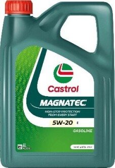 Масло ДВС 5W-20 E Castrol MAGNATEC API SN, ILSAC GF-5, Ford M2C948-B, 4л, синт. 15F9CE