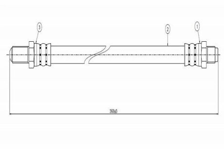 CAVO FORD Шланг тормозной передний Sierra 82- C800 036A