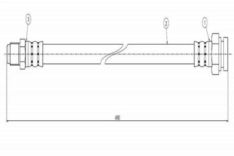 CAVO DB Шланг тормозной DB407-608 C800 053A