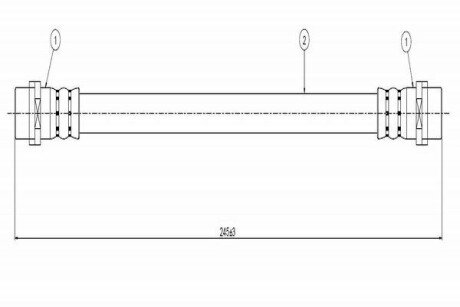 Шланг гальмівний C800 064A