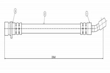 CAVO HONDA Шланг тормозной зад. Accord 93- C800 449A