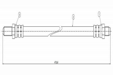 CAVO FIAT Шланг тормозной пер. ALFA 33 -90 C800 655A