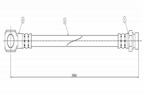 CAVO DB Шланг тормозной передн. MB 100 87- C900 007A