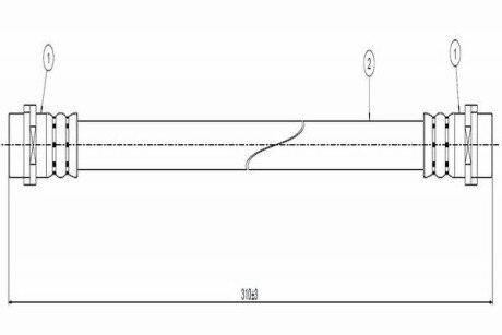 Шланг гальмівний C900 096A