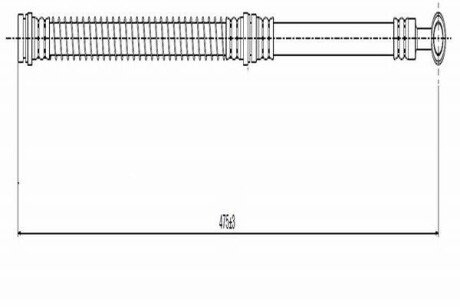 CAVO MITSUBISHI Шланг тормозной Carisma,Volvo C900 134A