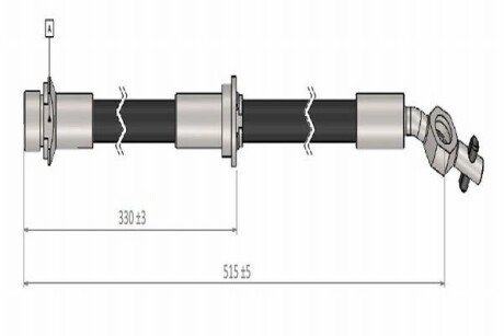 CAVO TOYOTA Шланг тормозной пер. лев. Avensis -00 C900 443A