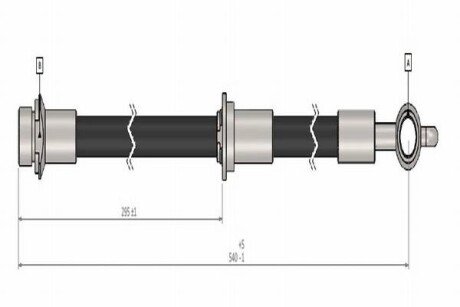 CAVO TOYOTA Шланг тормозной пер. пр.Yaris -05 C900 452A