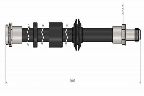 Шланг гальмівний передній C900 505A