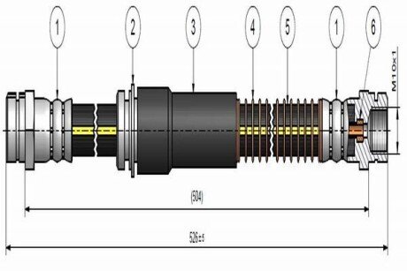 Шланг тормозной передний C900 617A