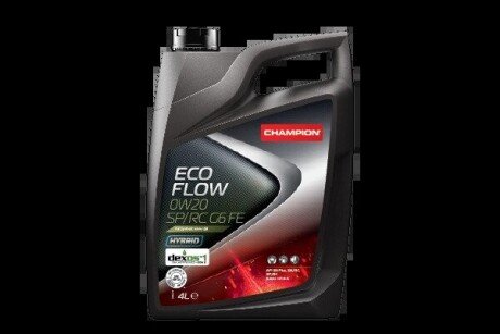 ECO FLOW 0W20 SP/RC G6 FE 4L(х4) CHAMPION 1047254 (фото 1)