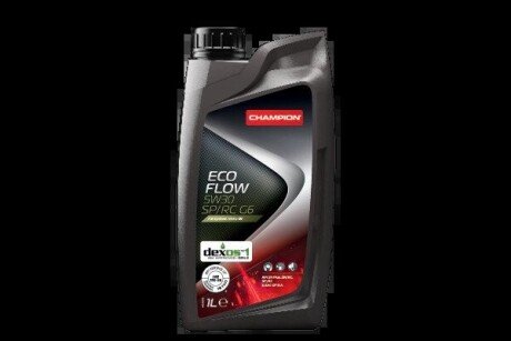 ECO FLOW 5W30 SP/RC G6 1L(х12) CHAMPION 1047282 (фото 1)