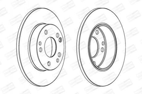 Гальмівний диск (передній) CHAMPION 561330CH (фото 1)