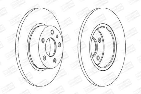 Гальмівний диск задній Alfa Romeo 147, 156, 164 / Fiat Linea, Mulripla, Stilo / Lancia 561340CH