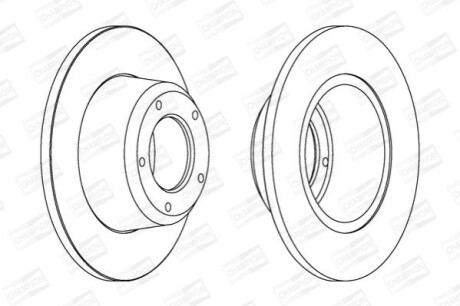 CHAMPION LANDROVER Диск тормозной передн. Defender,Discovery,Range Rover 86- 561352CH