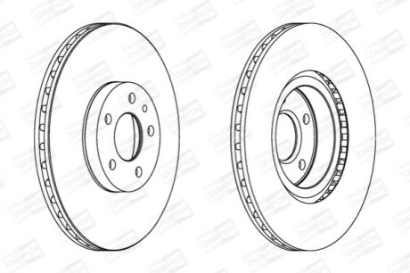 Диск гальмівний CHAMPION 561520CH (фото 1)