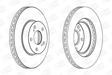 Гальмівний диск CHAMPION 561666CH (фото 1)