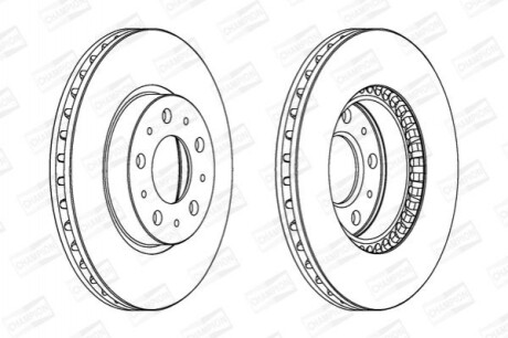 Гальмівний диск передній Volvo 850, 940, C70, S70, S90, V70, V90, XC70 (1996->) 561866CH