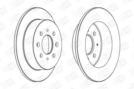 Гальмівний диск (задній) 562016CH