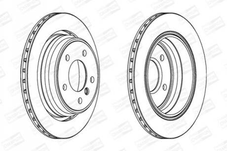 Гальмівний диск вентильований (задній) 562036CH