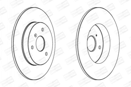 Гальмівний диск передній Smart CHAMPION 562155CH (фото 1)