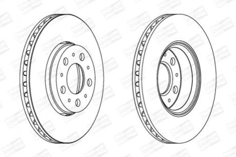 Гальмівний диск передній Volvo S60 / S70 / S80 / V70 / XC70 Cross Country 562244CH