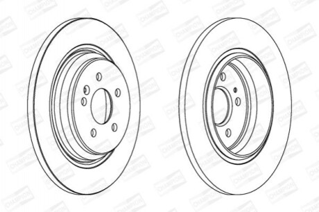 Гальмівний диск (задній) 562323CH