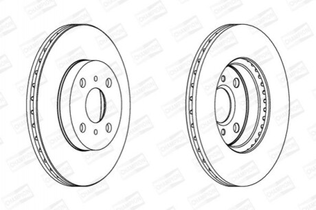 Гальмівний диск CHAMPION 562409CH (фото 1)