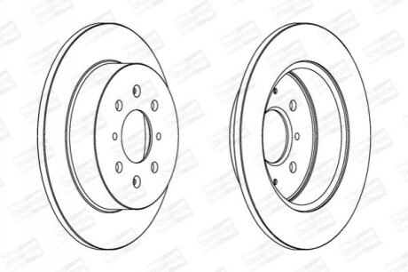 Гальмівний диск (задній) 562440CH
