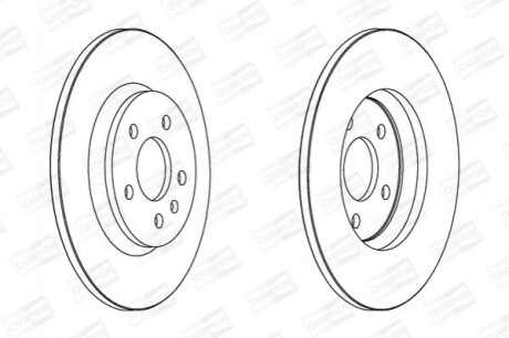 Гальмівний диск задній Audi A4, A5, A6, A7, Q5 562505CH