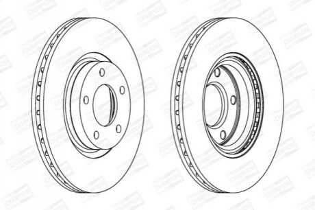 Диск гальмівний CHAMPION 562635CH (фото 1)