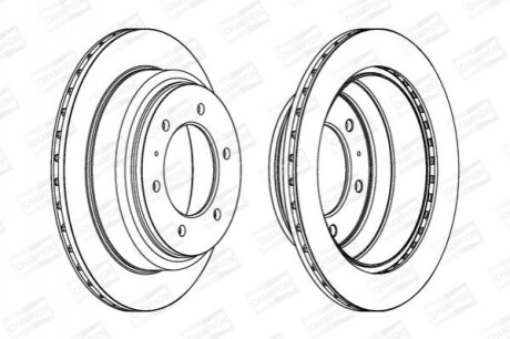 Гальмівний диск (задній) 562665CH