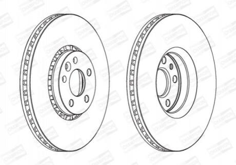 Гальмівний диск CHAMPION 562672CH1 (фото 1)