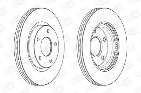 Гальмівний диск CHAMPION 562675CH (фото 1)