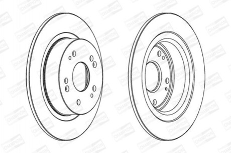 CHAMPION HONDA Диск тормозной задн. Accord 08- 562687CH