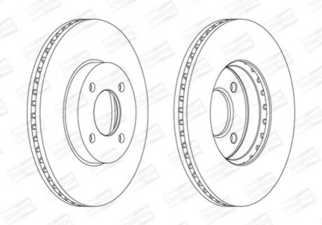 Гальмівний диск CHAMPION 562693CH (фото 1)