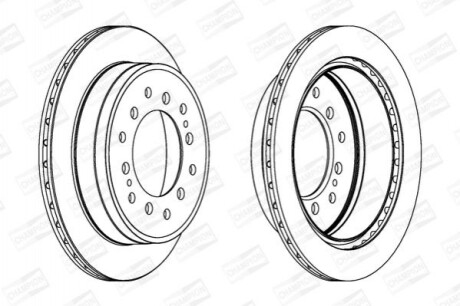 Гальмівний диск (задній) 562738CH