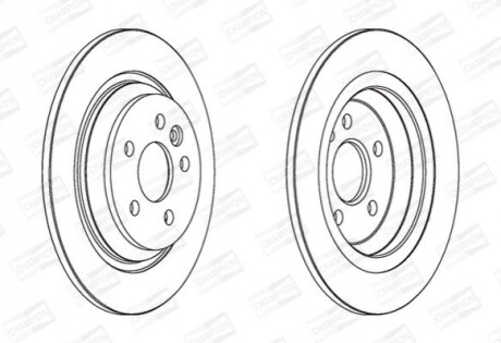 Гальмівний диск (задній) 562741CH