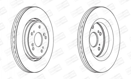 Диск гальмівний CHAMPION 562746CH (фото 1)