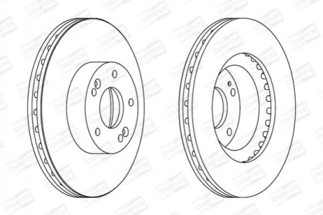 Диск гальмівний CHAMPION 562755CH (фото 1)