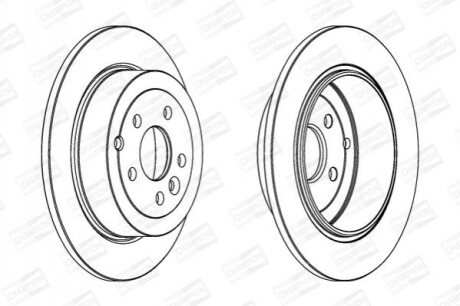 Гальмівний диск (задній) 562765CH