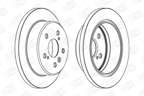 Гальмівний диск (задній) 562770CH